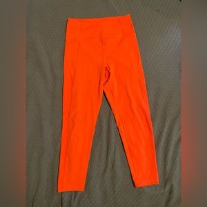 Girlfriend Collective Orange/Red Crop Leggings
